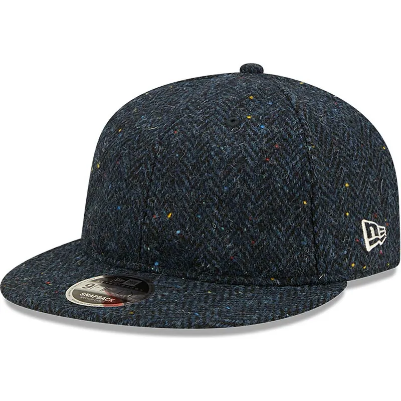 petten-plat-marineblauw-verstelbaar-9fifty-tweed-van-new-era petten-plat-marineblauw-verstelbaar-9fifty-tweed-van-new-era