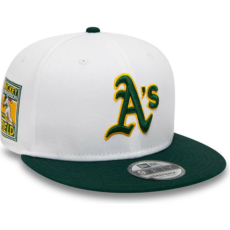 New Era Flat Brim Rickey Henderson 9FIFTY Crown Patches Oakland ...