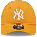 petten-gebogen-oranje-verstelbaar-voor-kinderen-9forty-league-essential-van-new-york-yankees-mlb-van-new-era