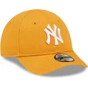 petten-gebogen-oranje-verstelbaar-voor-kinderen-9forty-league-essential-van-new-york-yankees-mlb-van-new-era
