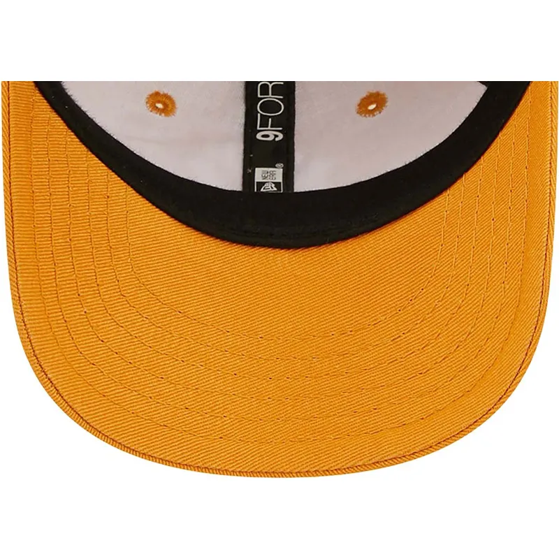 petten-gebogen-oranje-verstelbaar-voor-kinderen-9forty-league-essential-van-new-york-yankees-mlb-van-new-era