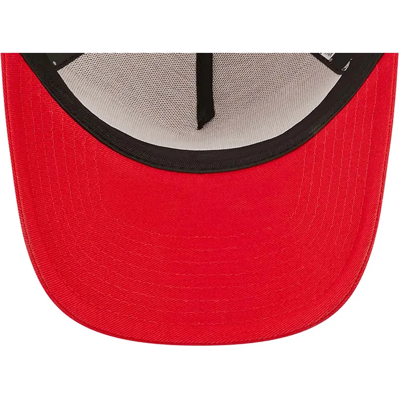 petten-gebogen-rood-snapback-a-frame-tonal-mesh-van-new-york-yankees-mlb-van-new-era