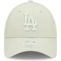 petten-gebogen-groen-verstelbare-band-claro-claro-9forty-league-essential-van-los-angeles-dodgers-mlb-van-new-era