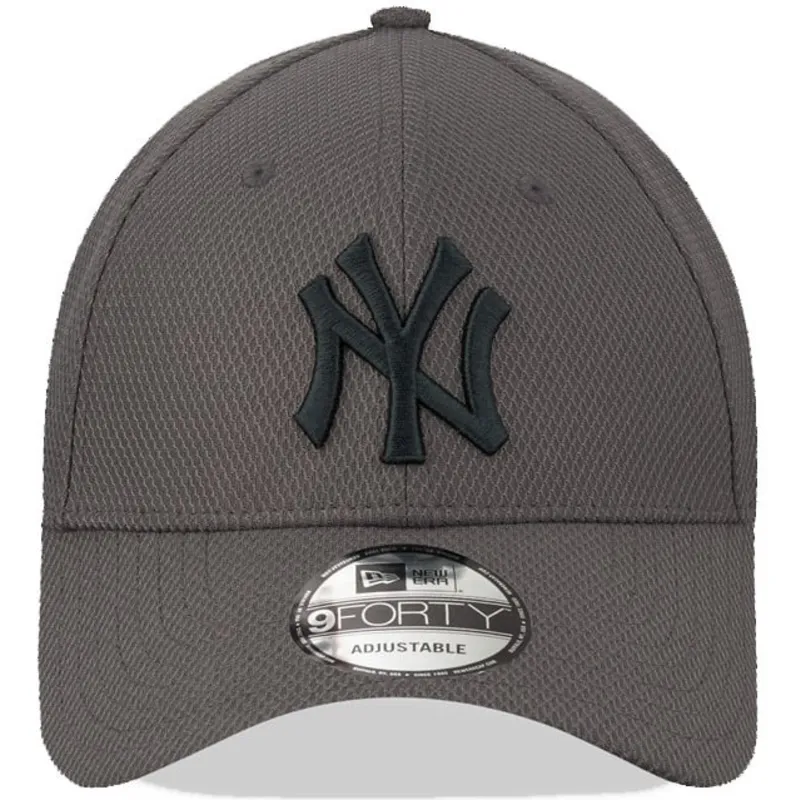 cappellino-curvo-grigio-regolabile-con-logo-grigio-9forty-diamond-era-dei-new-york-yankees-mlb-di-new-era