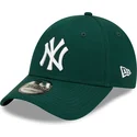 petten-gebogen-groen-verstelbare-band-9forty-league-essential-van-new-york-yankees-mlb-van-new-era