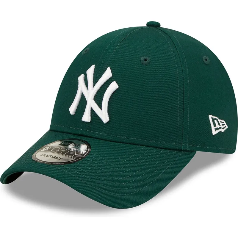 petten-gebogen-groen-verstelbare-band-9forty-league-essential-van-new-york-yankees-mlb-van-new-era