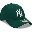 petten-gebogen-groen-verstelbare-band-9forty-league-essential-van-new-york-yankees-mlb-van-new-era