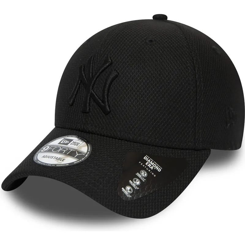cappellino-con-visiera-curva-nero-regolabile-con-logo-nero-9forty-diamond-era-di-new-york-yankees-mlb-di-new-era