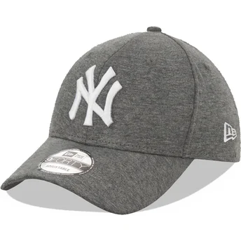 Grå justerbar curved cap 9FORTY Jersey fra New York Yankees MLB fra New Era