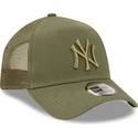 petten-gebogen-groen-snapback-a-frame-tonal-mesh-van-new-york-yankees-mlb-van-new-era