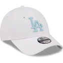 petten-gebogen-wit-verstelbaar-voor-kinderen-9forty-league-essential-van-los-angeles-dodgers-mlb-van-new-era
