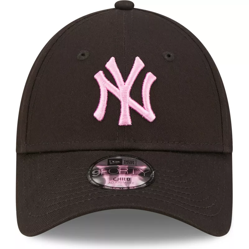 Gorra curva rosa ajustable para niño 9FORTY Essential de New York