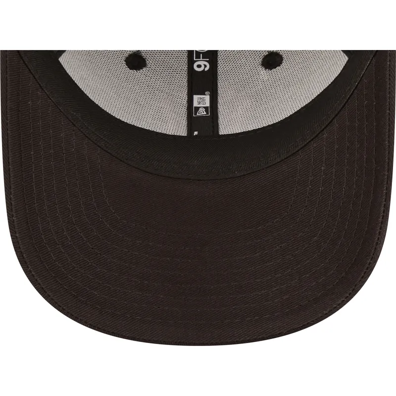 petten-gebogen-zwart-verstelbaar-voor-kinderen-rosa-9forty-league-essential-van-new-york-yankees-mlb-van-new-era