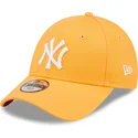 petten-gebogen-oranje-verstelbaar-voor-kinderen-9forty-league-essential-van-new-york-yankees-mlb-van-new-era