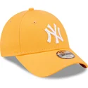 petten-gebogen-oranje-verstelbaar-voor-kinderen-9forty-league-essential-van-new-york-yankees-mlb-van-new-era