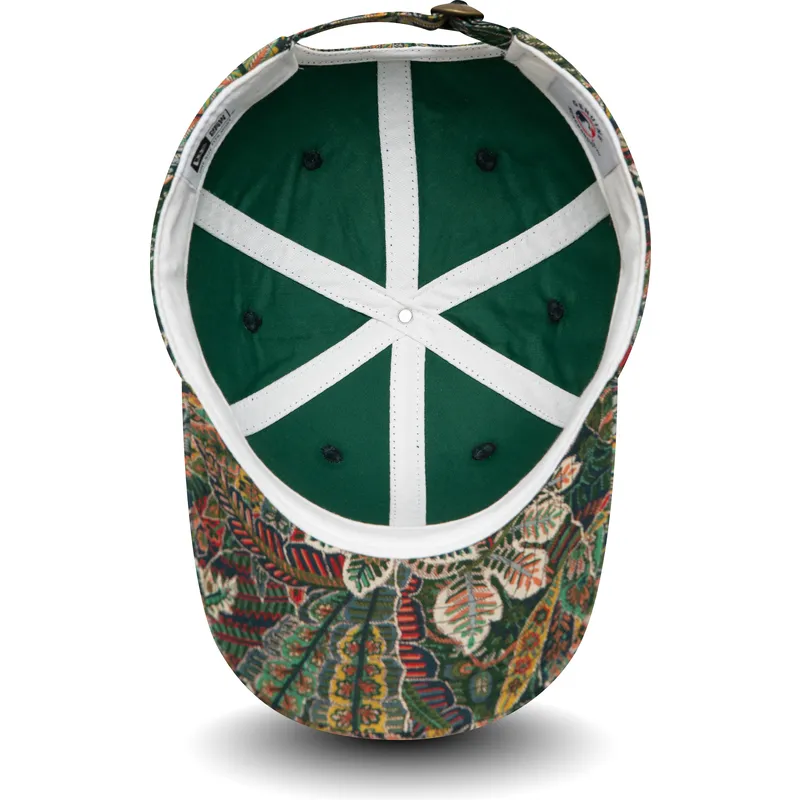 petten-gebogen-groen-verstelbaar-9forty-all-over-print-floral-van-new-york-yankees-mlb-van-new-era