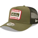 petten-gebogen-groen-snapback-a-frame-van-new-era