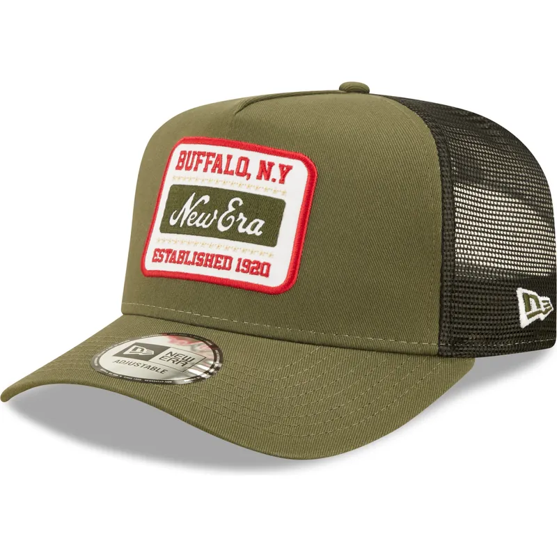 petten-gebogen-groen-snapback-a-frame-van-new-era