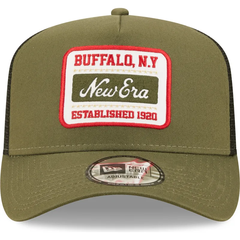 petten-gebogen-groen-snapback-a-frame-van-new-era
