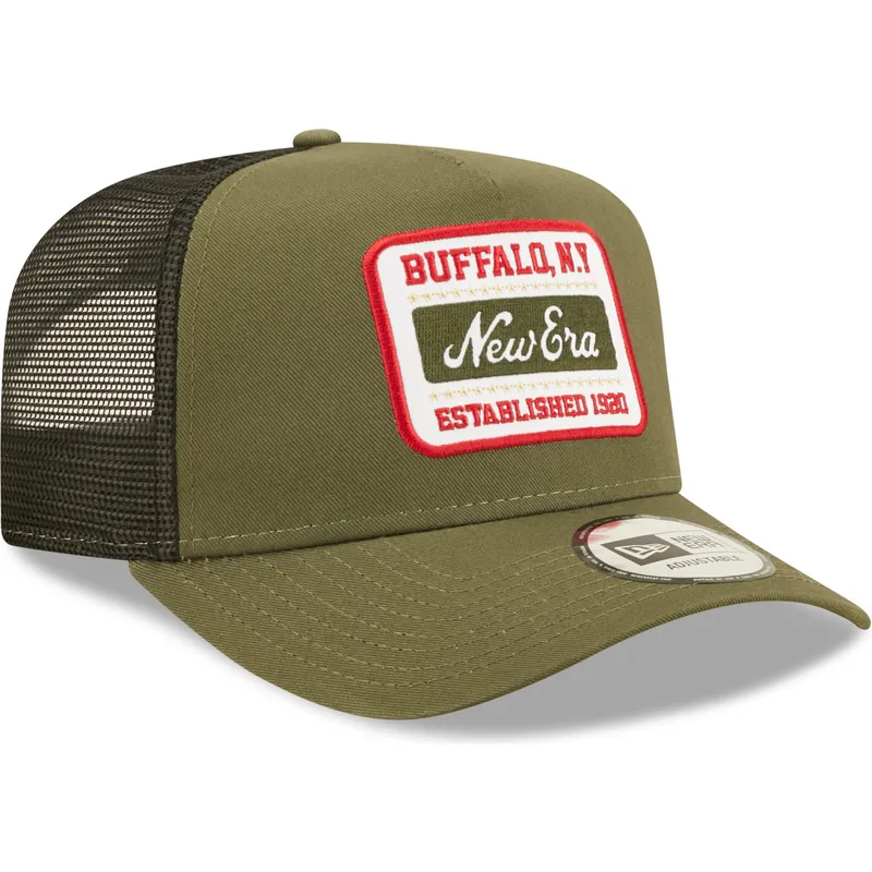 petten-gebogen-groen-snapback-a-frame-van-new-era