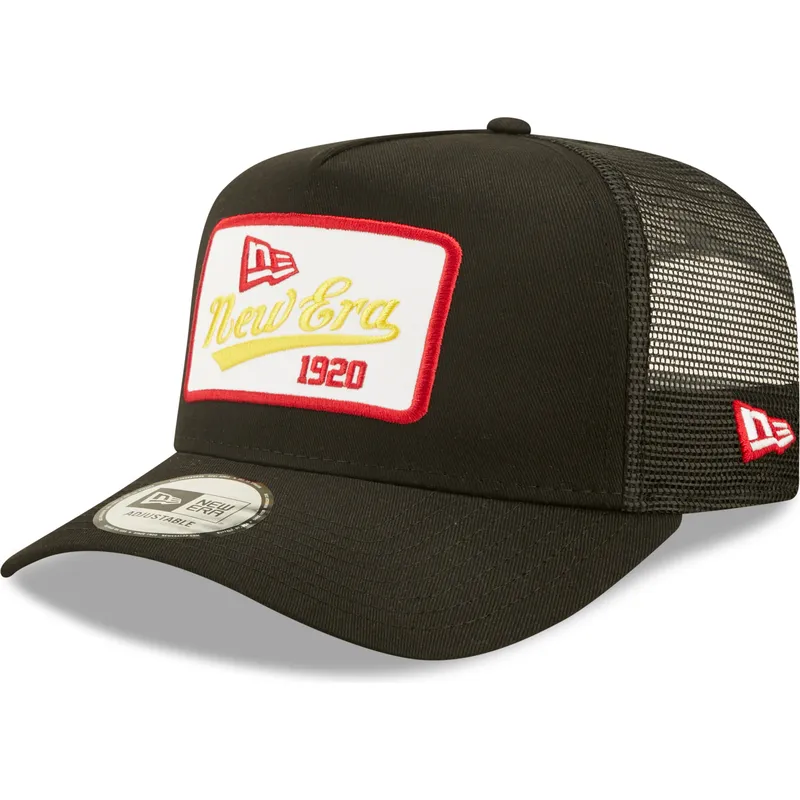 petten-gebogen-zwart-snapback-1920-a-frame-state-patch-van-new-era petten-gebogen-zwart-snapback-1920-a-frame-state-patch-van-new-era