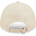 petten-gebogen-beige-verstelbaar-9forty-linen-van-new-york-yankees-mlb-van-new-era
