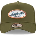 petten-gebogen-groen-snapback-california-a-frame-oval-state-van-new-era