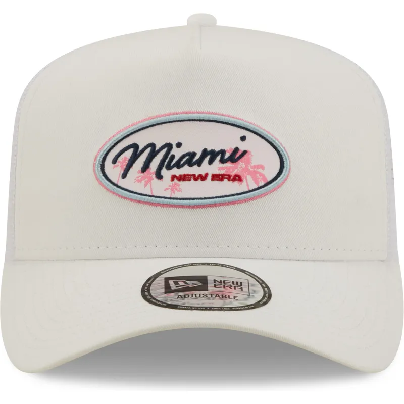 petten-gebogen-wit-snapback-miami-a-frame-oval-state-van-new-era petten-gebogen-wit-snapback-miami-a-frame-oval-state-van-new-era