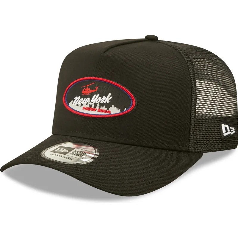 petten-gebogen-zwart-snapback-new-york-a-frame-oval-state-van-new-era petten-gebogen-zwart-snapback-new-york-a-frame-oval-state-van-new-era