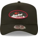 petten-gebogen-zwart-snapback-new-york-a-frame-oval-state-van-new-era