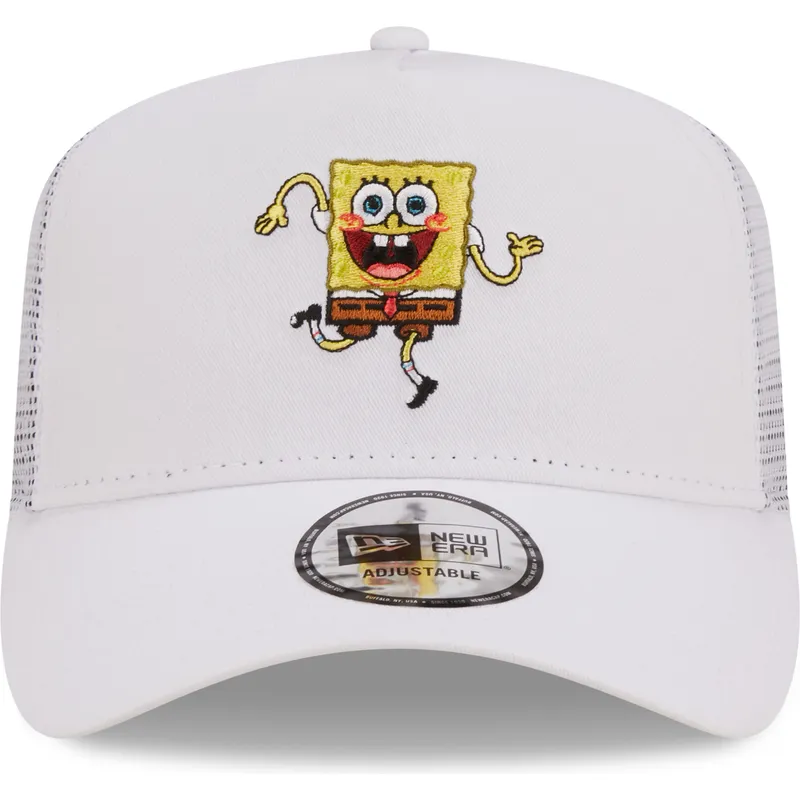 petten-gebogen-wit-snapback-a-frame-van-spongebob-van-new-era