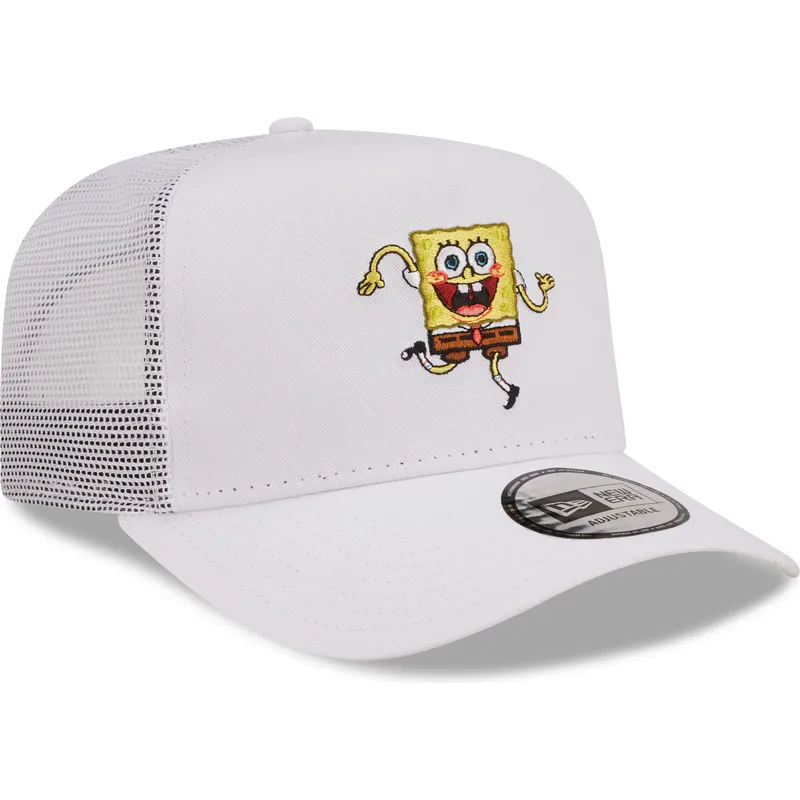 petten-gebogen-wit-snapback-a-frame-van-spongebob-van-new-era