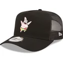 casquette-trucker-noire-a-frame-patrick-etoile-mer-bob-l-eponge-new-era