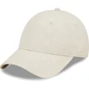 casquette-courbee-beige-ajustable-pour-femme-9forty-monogram-new-york-yankees-mlb-new-era