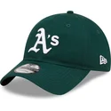 petten-gebogen-groen-verstelbaar-9twenty-league-essential-van-oakland-athletics-mlb-van-new-era