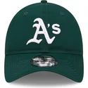 petten-gebogen-groen-verstelbaar-9twenty-league-essential-van-oakland-athletics-mlb-van-new-era
