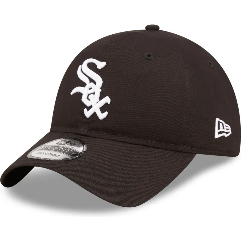 petten-gebogen-zwart-verstelbaar-9twenty-league-essential-van-chicago-white-sox-mlb-van-new-era