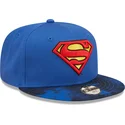 petten-plat-blauw-snapback-voor-kinderen-9fifty-van-superman-dc-comics-van-new-era