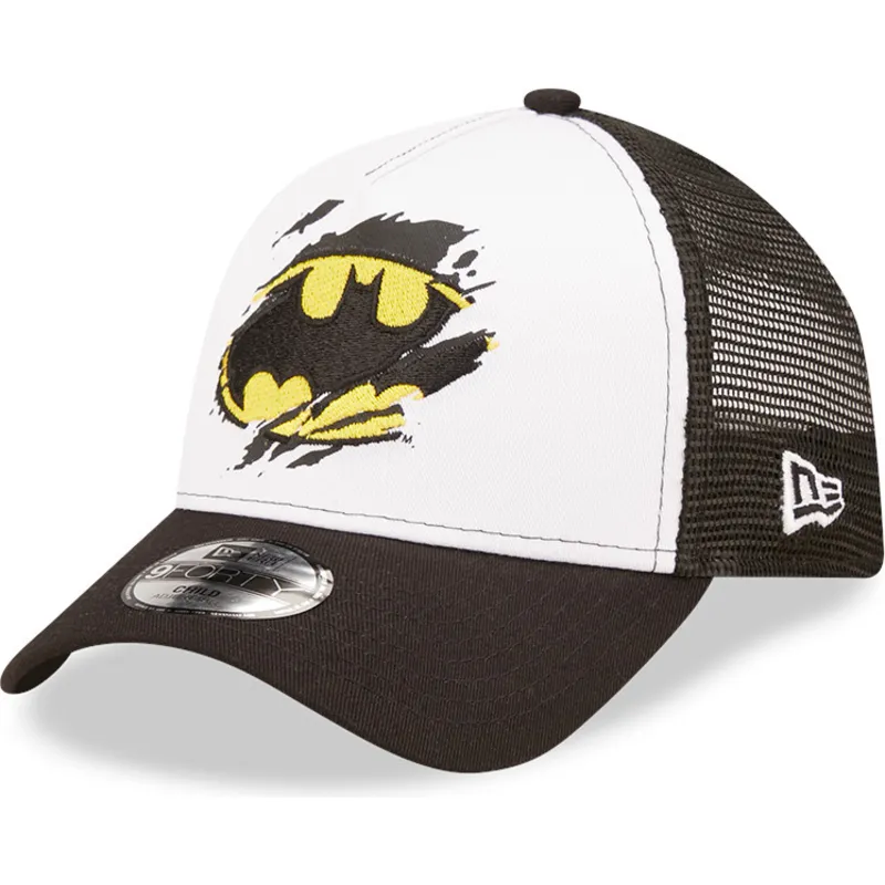 petten-gebogen-zwart-snapback-voor-kinderen-a-frame-van-batman-dc-comics-van-new-era