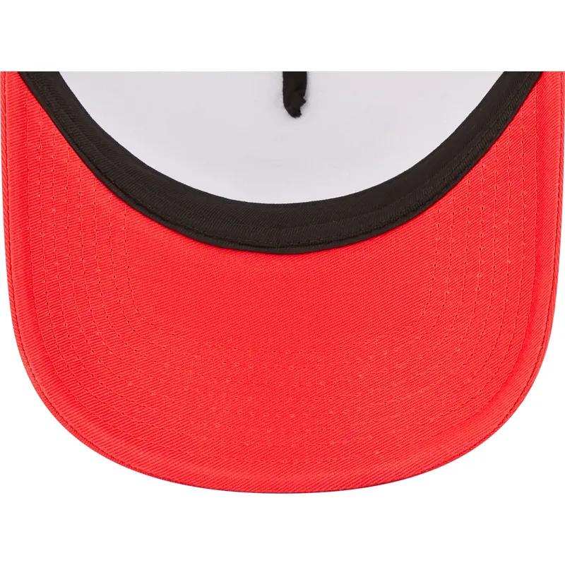 petten-gebogen-rood-snapback-a-frame-team-colour-van-chicago-bulls-nba-van-new-era