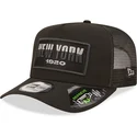 casquette-trucker-noire-new-york-a-frame-repreve-usa-state-new-era