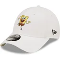 gorra-curva-blanca-ajustable-9forty-de-bob-esponja-de-new-era