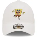 gorra-curva-blanca-ajustable-9forty-de-bob-esponja-de-new-era