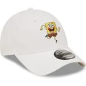 gorra-curva-blanca-ajustable-9forty-de-bob-esponja-de-new-era