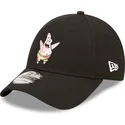 gorra-curva-negra-ajustable-9forty-de-patricio-estrella-bob-esponja-de-new-era