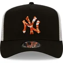 petten-gebogen-zwart-snapback-a-frame-seasonal-infill-van-new-york-yankees-mlb-van-new-era
