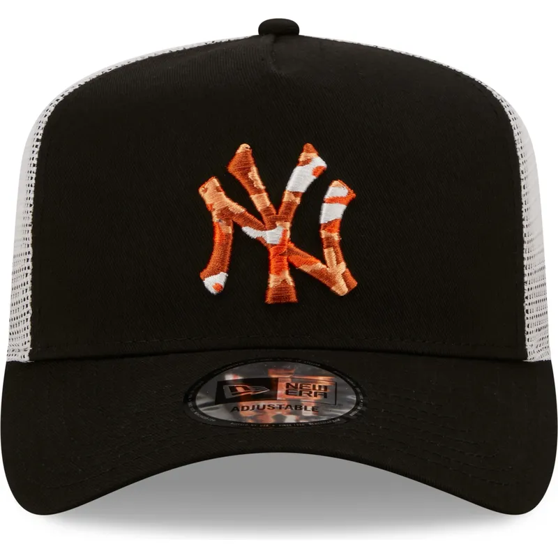 petten-gebogen-zwart-snapback-a-frame-seasonal-infill-van-new-york-yankees-mlb-van-new-era