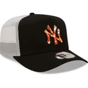 petten-gebogen-zwart-snapback-a-frame-seasonal-infill-van-new-york-yankees-mlb-van-new-era