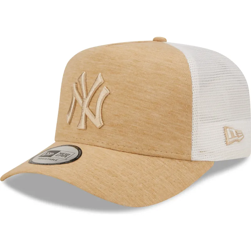 petten-gebogen-bruin-verstelbaar-a-frame-jersey-essential-van-new-york-yankees-mlb-van-new-era
