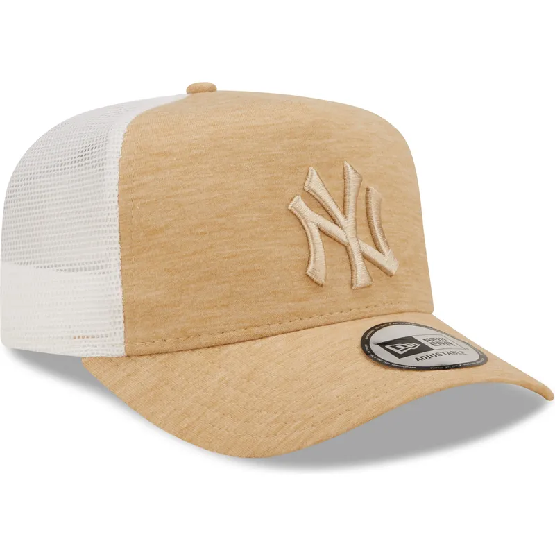 petten-gebogen-bruin-verstelbaar-a-frame-jersey-essential-van-new-york-yankees-mlb-van-new-era